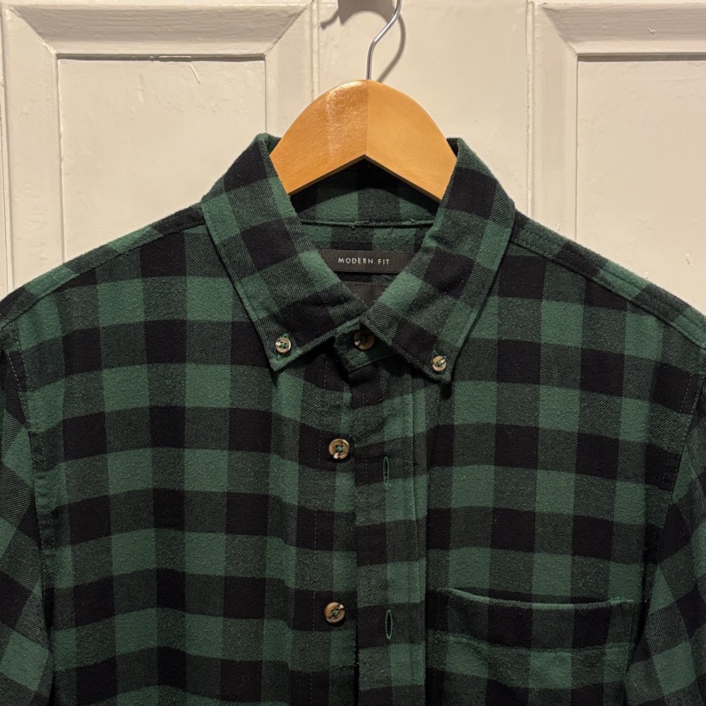Buffalo Check Green/Black Holiday Shirt